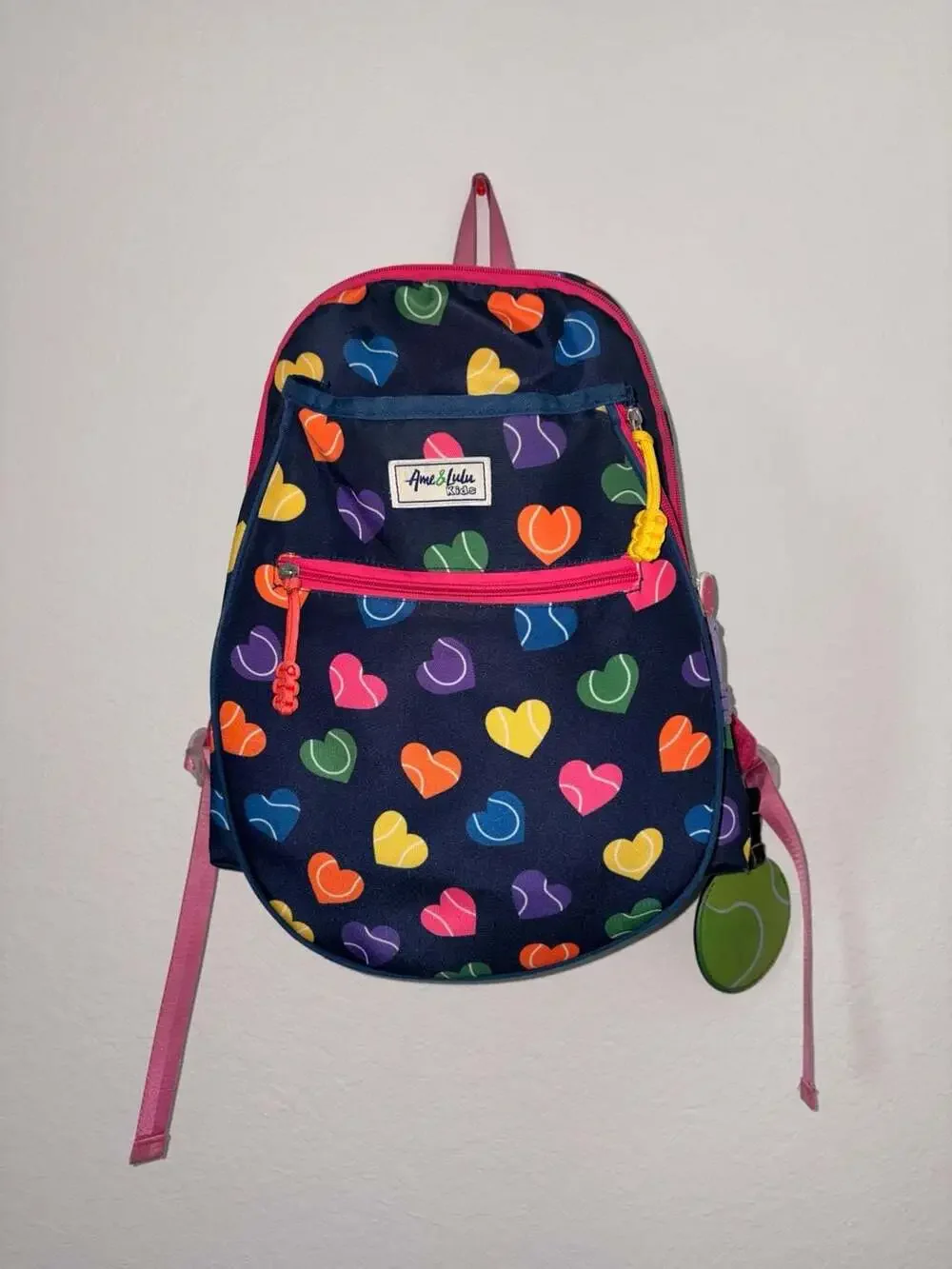 Ame & Lulu Kids Little Love Tennis Backpack - Hearts